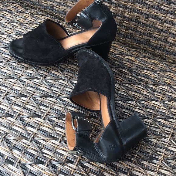 Suede & Leather Frye Sandals 9.5 Black - Picture 6 of 6